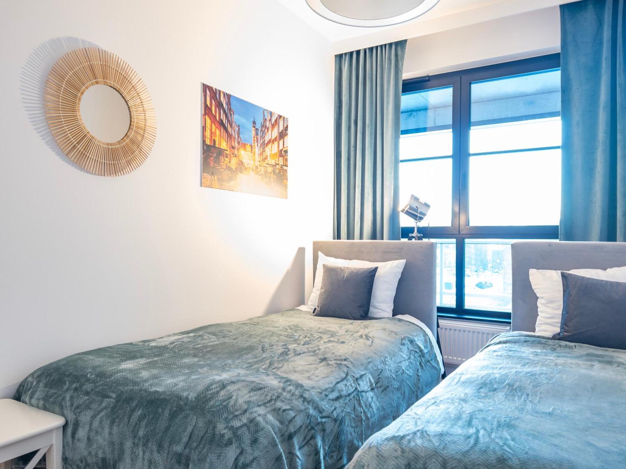 Apartament Z Dwiema Sypialniami + Parking Гданск Екстериор снимка