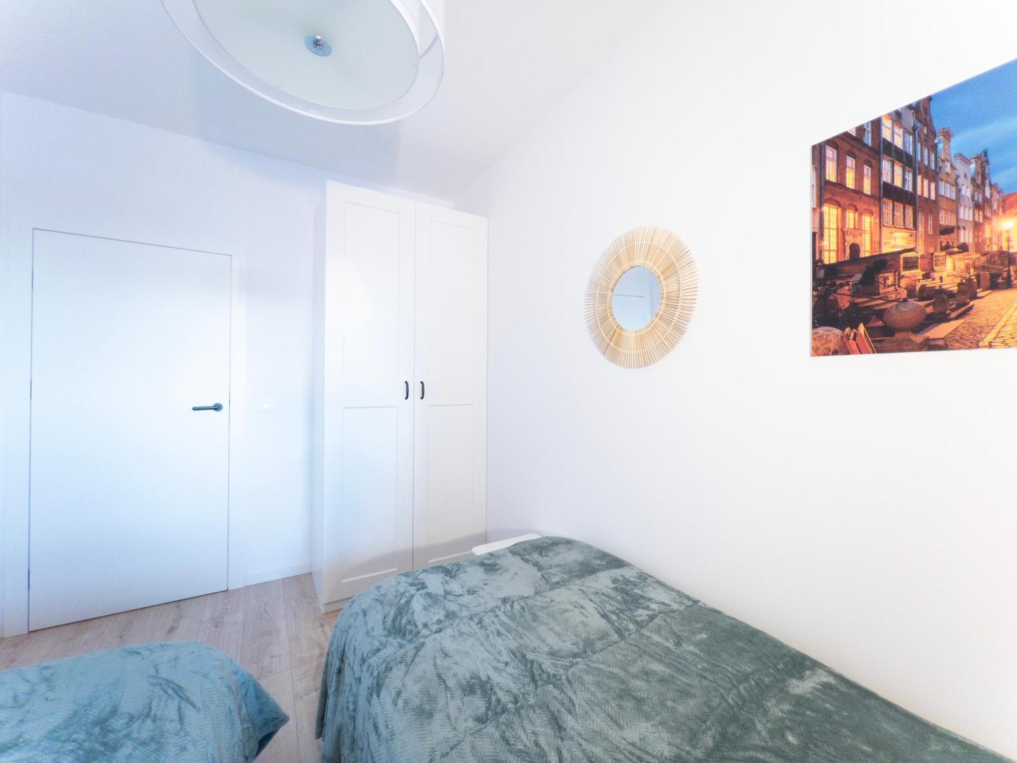 Apartament Z Dwiema Sypialniami + Parking Гданск Екстериор снимка