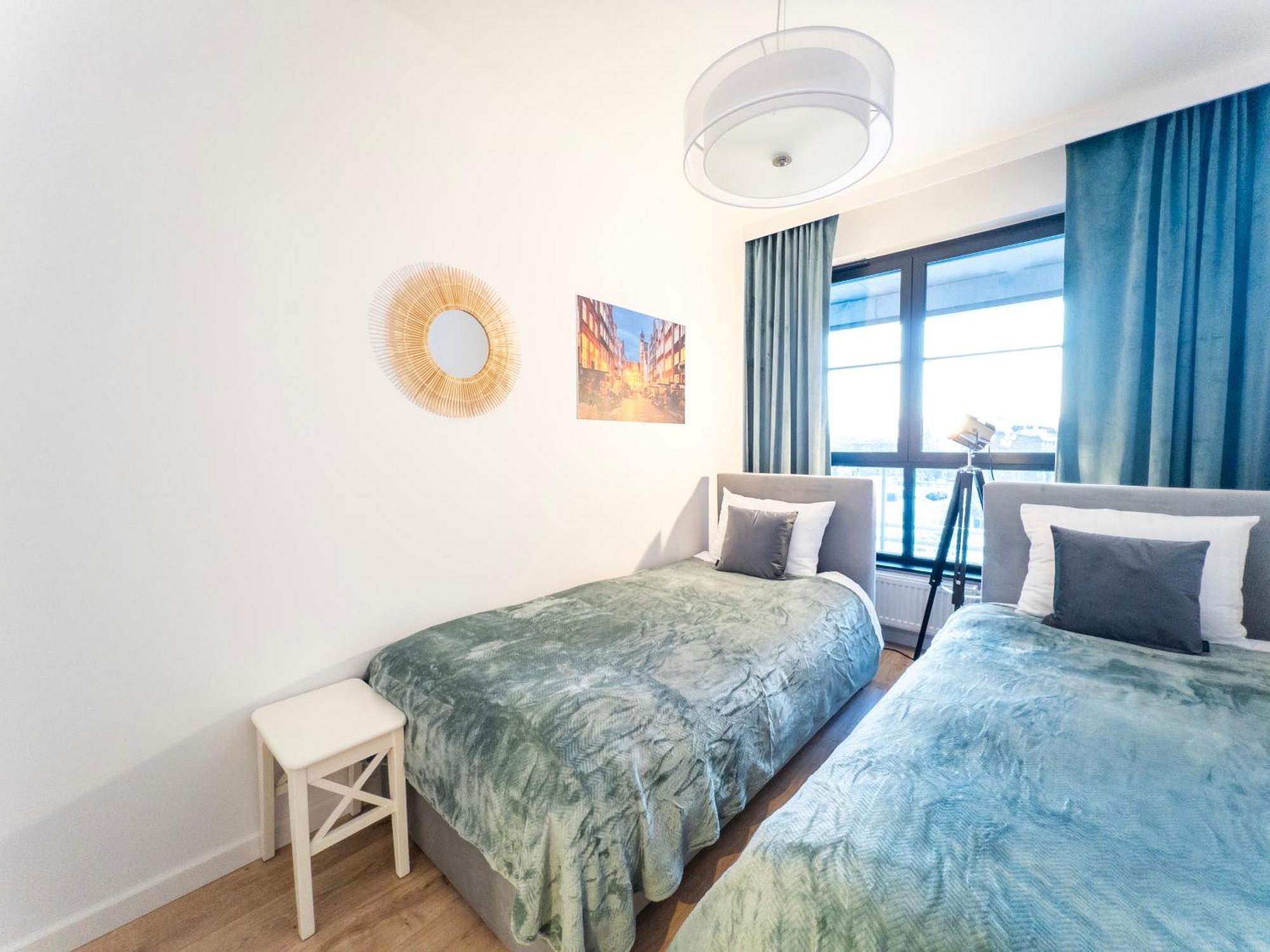 Apartament Z Dwiema Sypialniami + Parking Гданск Екстериор снимка