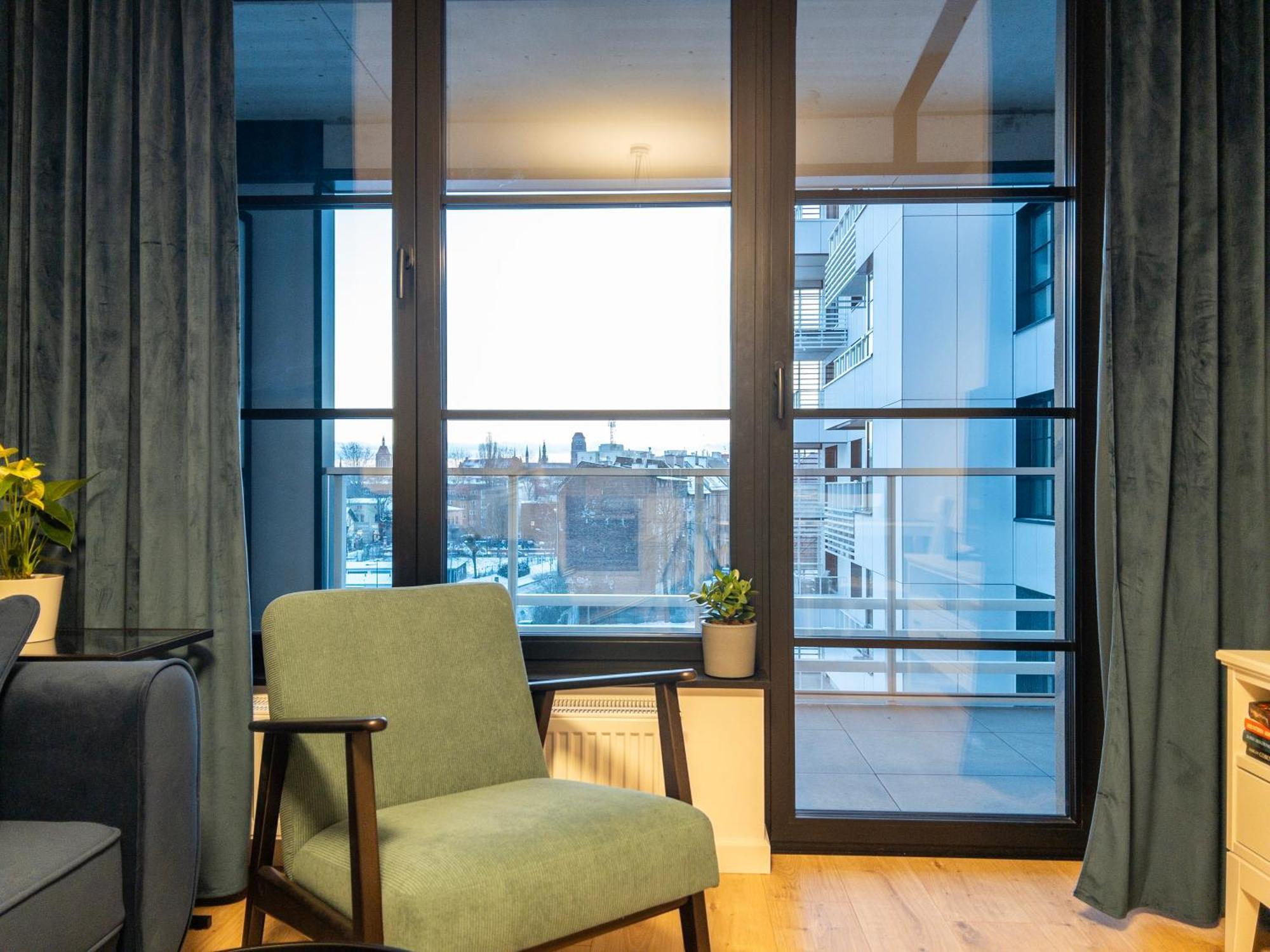 Apartament Z Dwiema Sypialniami + Parking Гданск Екстериор снимка